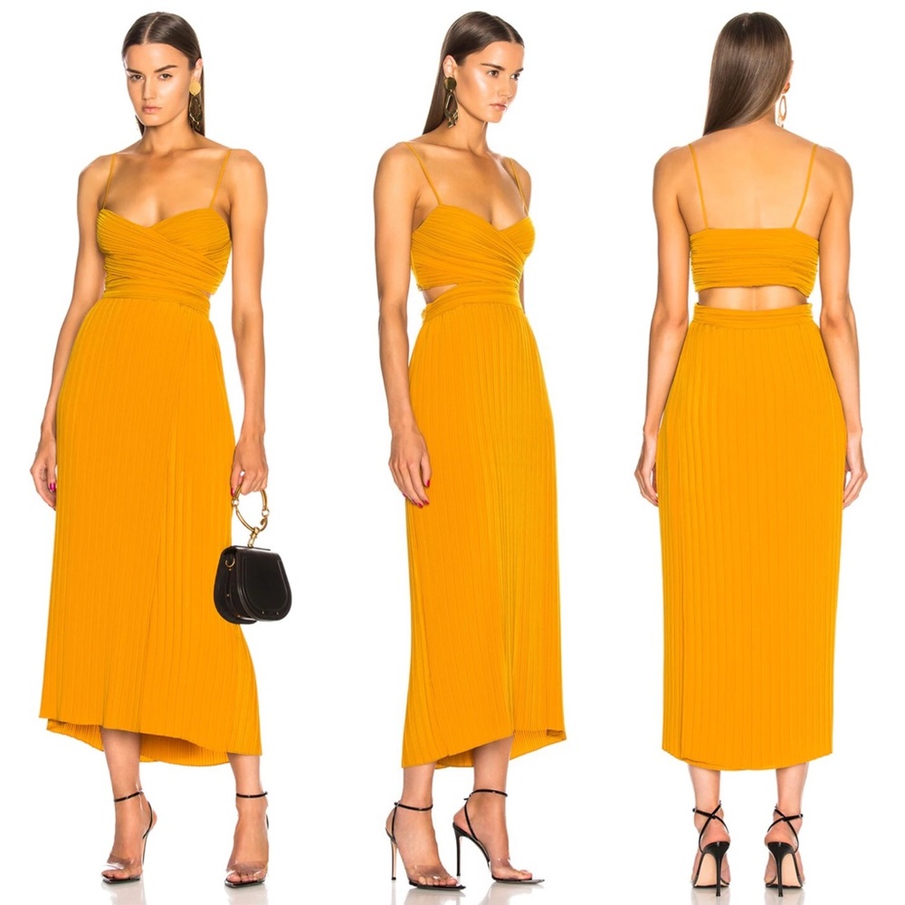 A.L.C. Orange Midi Dress